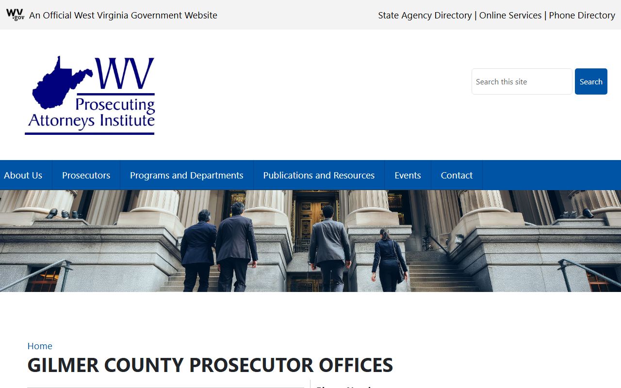 Official Gilmer County prosecutor contact page for Gerald Hough